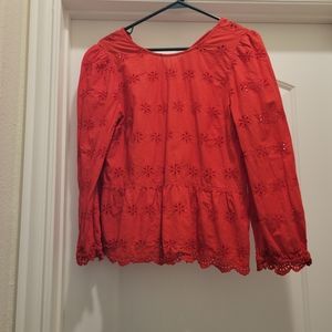 Madewell Red Blouse